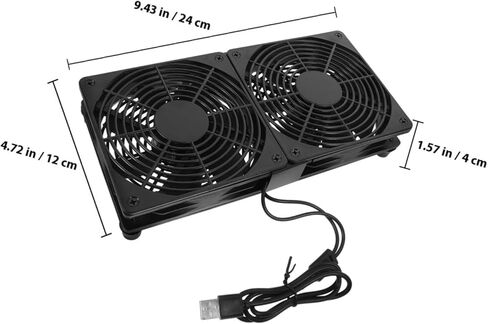 Sewroro Dual USB Cooling Fans Ultra-Thin Computer Case Fan with Speed Compact USB Powered Cooler for Laptop Heat Dissipation and Overheating Prevention in Saudi Arabia
