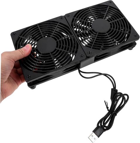 Sewroro Dual USB Cooling Fans Ultra-Thin Computer Case Fan with Speed Compact USB Powered Cooler for Laptop Heat Dissipation and Overheating Prevention in Saudi Arabia