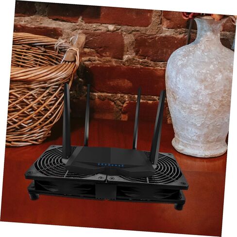 Lurrose Dual USB Cooling Fan for Computer Case Speed Small Cooler with Quiet Operation Material Efficient Heat Dissipation for Desktop and Router Cooling in Saudi Arabia