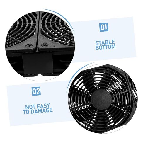 Lurrose Dual USB Cooling Fan for Computer Case Speed Small Cooler with Quiet Operation Material Efficient Heat Dissipation for Desktop and Router Cooling in Saudi Arabia