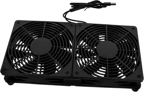 Ultra-thin Dual USB Computer Fans with Speed Small Cooling Fans for Case Laptops and Routers Material Space-saving Design for Efficient Temperature Control in Saudi Arabia