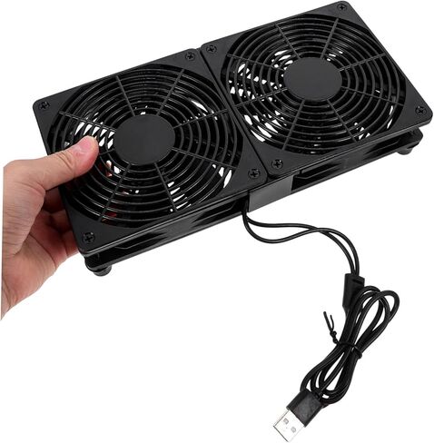 Ultra-thin Dual USB Computer Fans with Speed Small Cooling Fans for Case Laptops and Routers Material Space-saving Design for Efficient Temperature Control in Saudi Arabia