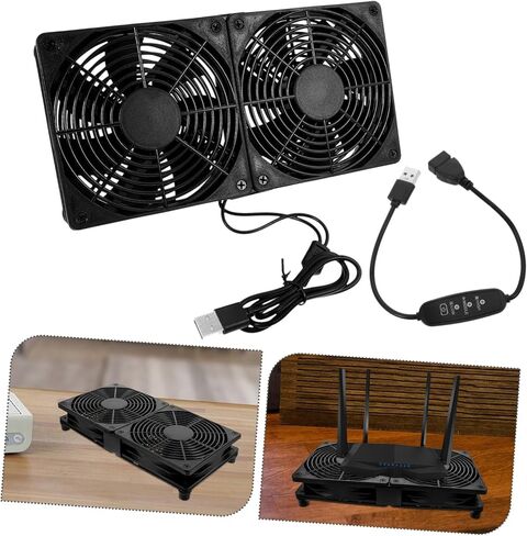 Ultra-thin Dual USB Computer Fans with Speed Small Cooling Fans for Case Laptops and Routers Material Space-saving Design for Efficient Temperature Control in Saudi Arabia