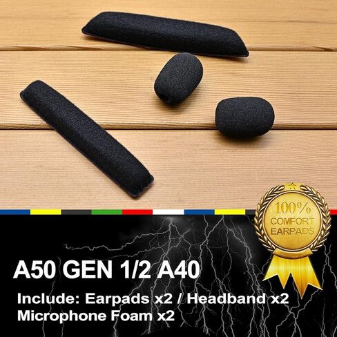 عصابة رأس بديلة لسماعات Astro A40 وA50 GEN1 GEN2 مع إسفنج ميكروفون من LTYIVABHTTW I Velor (غير متوافقة مع A40TR، A50 GEN3، GEN4) in Kuwait