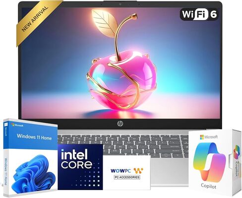 HP New Generation 15.6" FHD Business AI Laptop, Intel Core 7 150U(10 Cores, Up to 5.4 GHz), 16GB RAM, 512GB PCIE, Microsoft Copilot, Bluetooth 5.4, Ultra Quiet Design, Long Battery Life | Windows 11 in Saudi Arabia