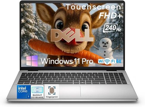 Dell 16 Blazing-Fast Laptop | Intel 7-150U (10-Core) | 16" FHD+ WVA Touchscreen | Win11 pro | Wi-Fi 6E | Backlit KB | Fingerprint Reader | Copilot Key | 64 GB DDR5 | 4TB SSD in Saudi Arabia
