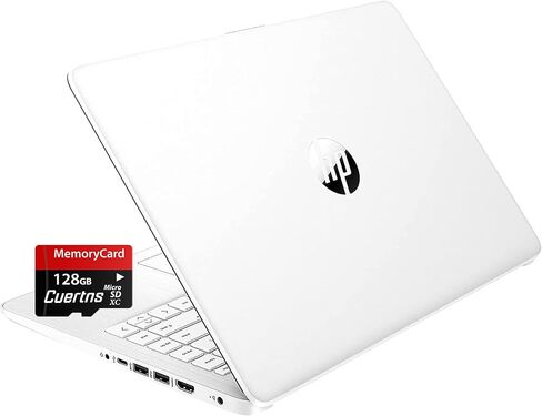 كمبيوتر محمول HP Stream 14 بوصة عالي الدقة ونحيف وخفيف الوزن، Intel Celeron N4120، ذاكرة الوصول العشوائي 16 جيجابايت، تخزين eMMC سعة 64 جيجابايت، عمر بطارية طويل، كاميرا ويب عالية الدقة، HDMI، أبيض، Office 365 لمدة عام واحد، Windows 11 S، 128 جيجابايت Cue in Kuwait