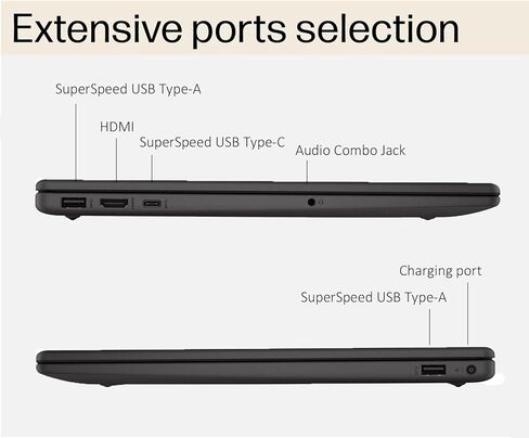 HP 250 G10 Laptop (15.6" FHD IPS Anti-glare, Intel i5-1334U, 16GB RAM, 512GB SSD, 10-Core(> Ryzen 7-7730U)), Business, Home, Military Grade, Webcam w/Shutter, Numeric Keypad, HDMI, Win 11 Pro in Kuwait