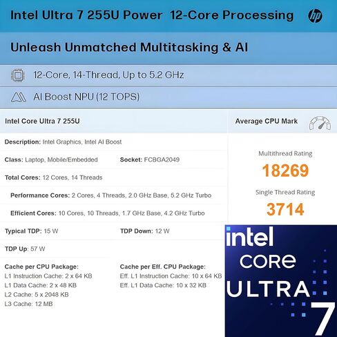 الكمبيوتر المحمول HP Flagship الذي يعمل باللمس للأعمال - شاشة لمس FHD IPS مقاس 15.6 بوصة • Intel 10-Core i7 1355U • رسومات Intel Iris Xe • Windows 11 Pro • Copilot+ PC • WiFi 6 • Bluetooth • ذاكرة وصول عشوائي (RAM) سعة 16 جيجابايت + محرك أقراص SSD سعة 512 in Kuwait
