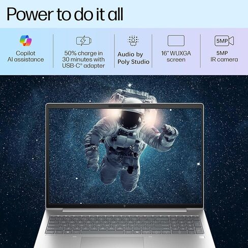 الكمبيوتر المحمول HP Flagship الذي يعمل باللمس للأعمال - شاشة لمس FHD IPS مقاس 15.6 بوصة • Intel 10-Core i7 1355U • رسومات Intel Iris Xe • Windows 11 Pro • Copilot+ PC • WiFi 6 • Bluetooth • ذاكرة وصول عشوائي (RAM) سعة 16 جيجابايت + محرك أقراص SSD سعة 512 in Kuwait