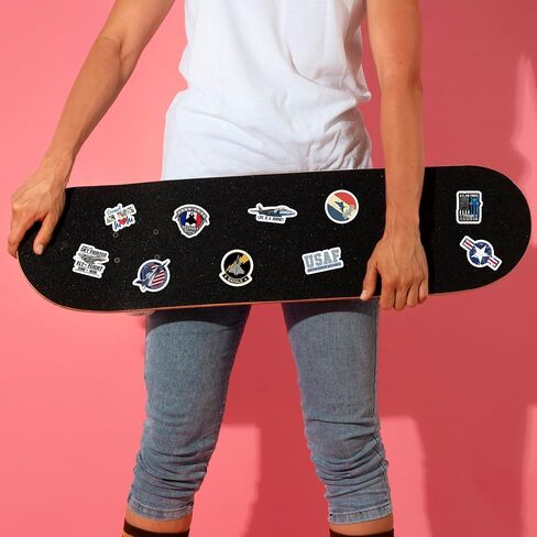 50 Pcs Air Force Vinyl Sticker Cartoon Fighter Jet Decal US Military Aircraft Stickers Tablet Phone Laptop Tumbler Skateboard Bike Luggage Christmas Gifts for Teens Coworkers Students Army Fans in Saudi Arabia