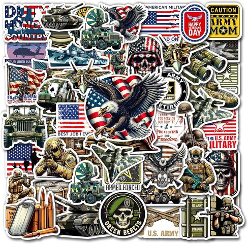 50 Pcs Air Force Vinyl Sticker Cartoon Fighter Jet Decal US Military Aircraft Stickers Tablet Phone Laptop Tumbler Skateboard Bike Luggage Christmas Gifts for Teens Coworkers Students Army Fans in Saudi Arabia