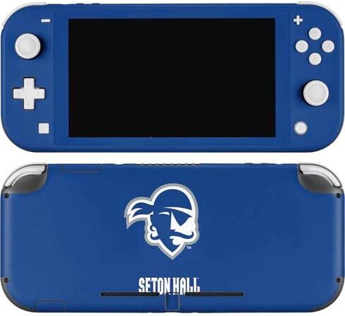 Skinit Decal Gaming Skin Compatible with Nintendo Switch Lite - Officially Licensed Seton Hall University Pirate Blue Design in Saudi Arabia