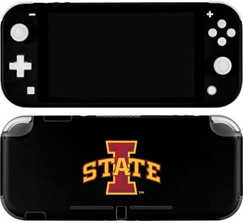 Skinit Decal Gaming Skin Compatible with Nintendo Switch Lite - Officially Licensed Iowa State University Primary Logo Black Design in Saudi Arabia