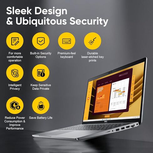Dell Latitude 5550 15.6" FHD Business Laptop, Intel Ultra 7 155U Processor(12-Core, up to 4.8 GHz), 64GB DDR5 RAM, 2TB SSD, WiFi 6E, Bluetooth, Backlit Keyboard, Fingerprint Reader, Windows 11 Pro in Saudi Arabia