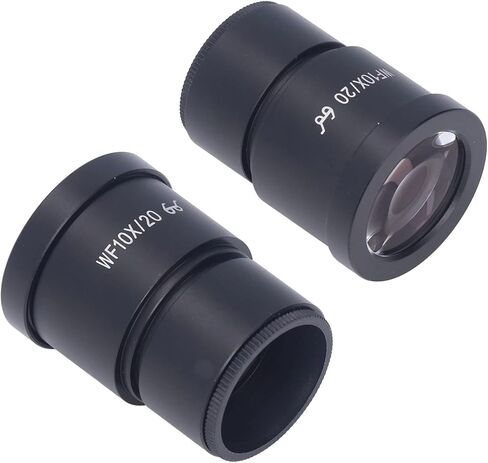 Widefield Lens, Microscope Lens 10X 20mm Field 30mm Interface High Eye Point Wide Angle Eyepiece for Laboratory Stereo, Microscope in Saudi Arabia