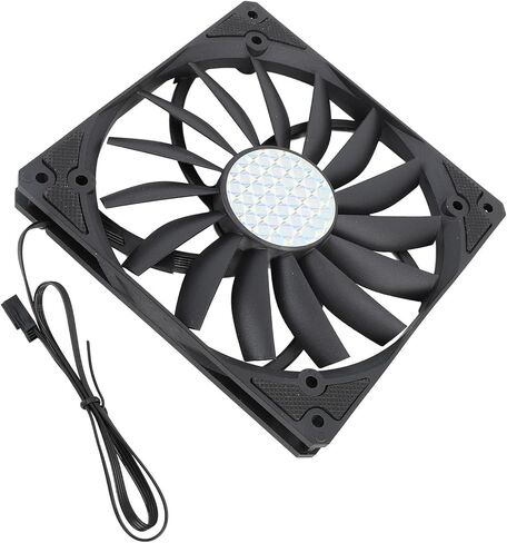 Dpofirs PWM Case Fan, 1100 RPM 4 Pin 12V Low Noise PC Cooling Fan Ultra Slim 15mm for Computer (Black) in Saudi Arabia