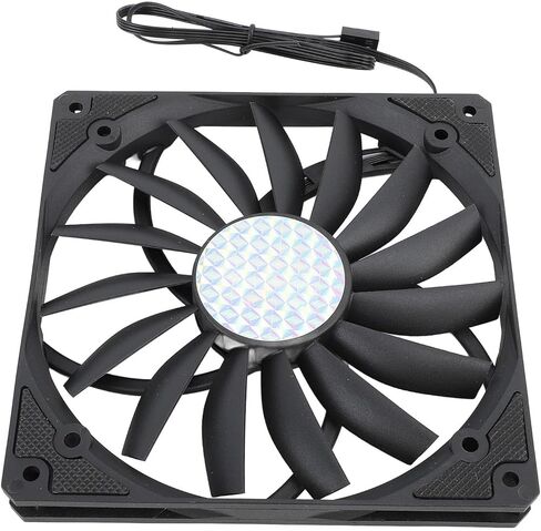 Dpofirs PWM Case Fan, 1100 RPM 4 Pin 12V Low Noise PC Cooling Fan Ultra Slim 15mm for Computer (Black) in Saudi Arabia