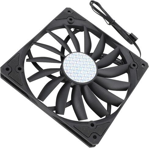 Dpofirs PWM Case Fan, 1100 RPM 4 Pin 12V Low Noise PC Cooling Fan Ultra Slim 15mm for Computer (Black) in Saudi Arabia