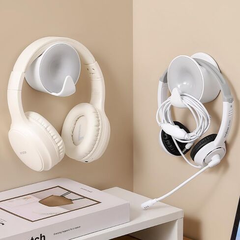 Universal Headphone Stand Adhesive Gaming Headset Holder Hanger Desk & Wall Mount Hook for All Headphones Pack of 2 in Saudi Arabia
