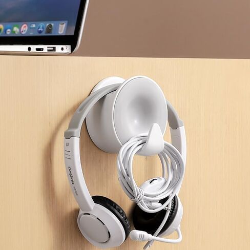 Universal Headphone Stand Adhesive Gaming Headset Holder Hanger Desk & Wall Mount Hook for All Headphones Pack of 2 in Saudi Arabia