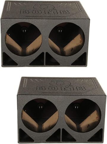 Q Power QBOMB12TB Dual 12-Inch Triangle Ported Subwoofer Box Enclosure (2 Pack) in Saudi Arabia
