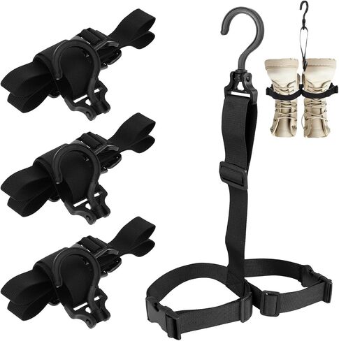 3 Pcs Fishing Wader Boot Hanger Fishing Boot Rack Men with Adjustable Belt and Swivel Dryer Hanger for Storage Drying in Kuwait