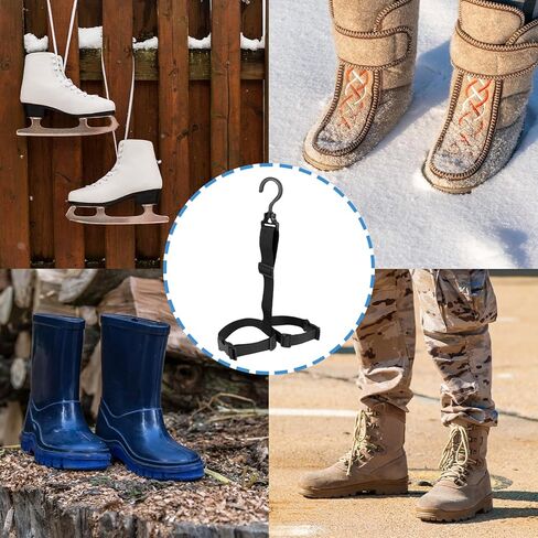 3 Pcs Fishing Wader Boot Hanger Fishing Boot Rack Men with Adjustable Belt and Swivel Dryer Hanger for Storage Drying in Kuwait