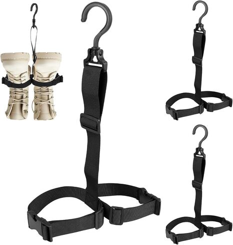 3 Pcs Fishing Wader Boot Hanger Fishing Boot Rack Men with Adjustable Belt and Swivel Dryer Hanger for Storage Drying in Kuwait