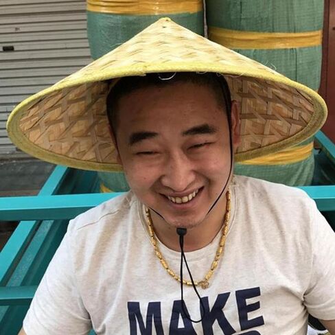 Chinese Style Straw Bamboo Hat Oriental- Hat Lightweight and Breathable Farmer Fishing Hat Sunshade- Rainproof Green in Kuwait