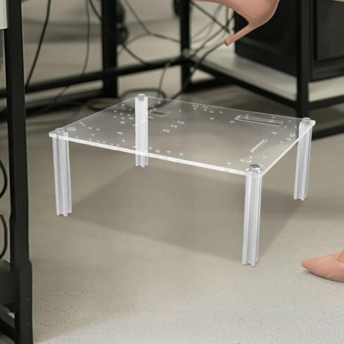Homoyoyo Open Frame Computer Case with Stable Bracket Construction Compatible with Matx Motherboards Sturdy Base Stand for Open Air PC Workstation Suitable for Gaming and Office Use in Saudi Arabia