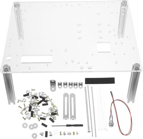 BESPORTBLE Open Frame PC Case Bracket for MATX Motherboards Transparent Chassis Stand DIY Computer Workstation with Stable Base for Component Display in Kuwait