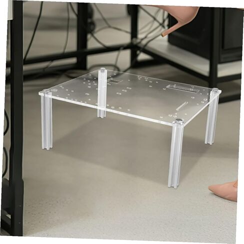 BESPORTBLE Open Frame PC Case Bracket for MATX Motherboards Transparent Chassis Stand DIY Computer Workstation with Stable Base for Component Display in Kuwait