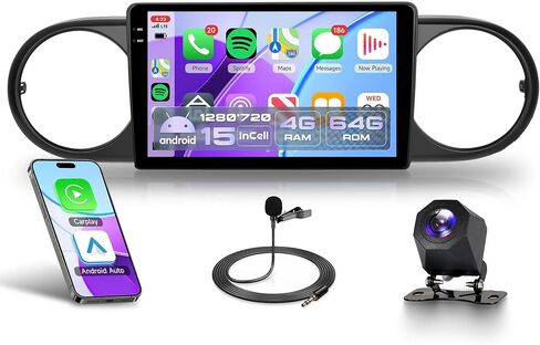 4Core 4G+64G Android 15 Car Radio for Scion xB 2007-2019, Rimoody Car Stereo Wireless Carplay Andorid auto Mirror Link 9'' INCELL Touchscreen GPS WiFi Bluetooth 5.0 FM/RDS EQ-32 SWC Backup Camera in Saudi Arabia