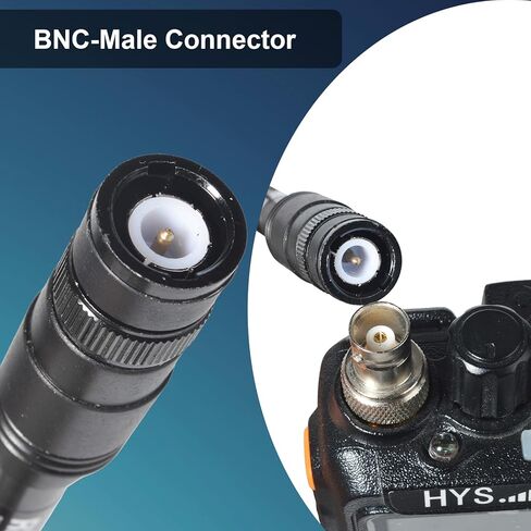 70-1000MHz واسعة النطاق هوائي تليسكوبي BNC-ذكر هوائي الراديو المحمول ل BC125AT BC75XLT الماسح الضوئي ICOM IC-V8 IC-A14 يده راديو الماسح الضوئي in Kuwait
