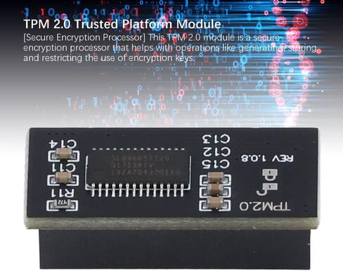 TPM 2.0 Module 20 Pin LPC Interface - Encrypted Security Chip for Windows 11 Upgrade, Compatible with MSI Motherboards in Kuwait
