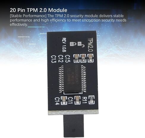 TPM 2.0 Module 20 Pin LPC Interface - Encrypted Security Chip for Windows 11 Upgrade, Compatible with MSI Motherboards in Kuwait
