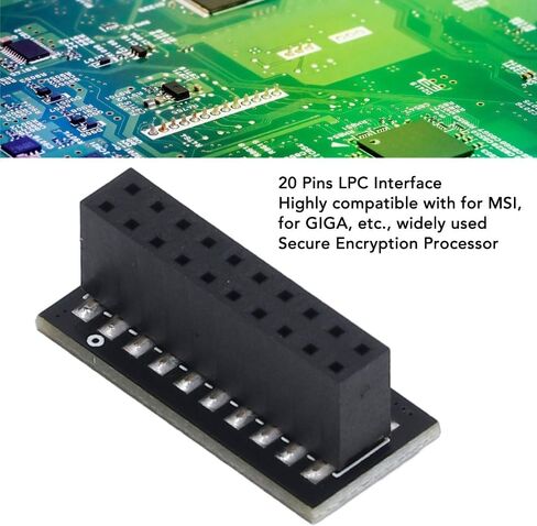 TPM 2.0 Module 20 Pin LPC Interface - Encrypted Security Chip for Windows 11 Upgrade, Compatible with MSI Motherboards in Kuwait