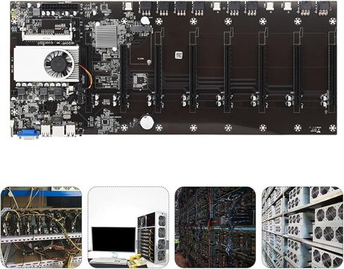 اللوحة الأم للتعدين بوحدة المعالجة المركزية Kisangel 8Gpu مع ذاكرة Ddr3 وواجهة VGA مدمجة لعمال المناجم ومنصات التعدين GPU in Kuwait