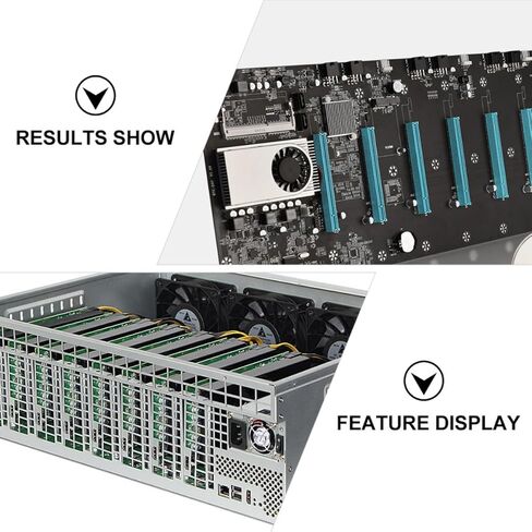 اللوحة الأم للتعدين بوحدة المعالجة المركزية Kisangel 8Gpu مع ذاكرة Ddr3 وواجهة VGA مدمجة لعمال المناجم ومنصات التعدين GPU in Kuwait