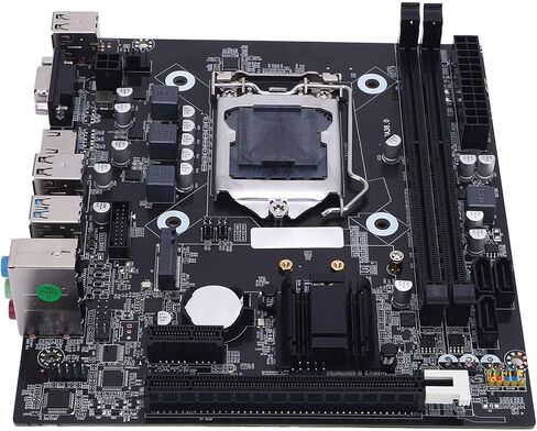EBTOOLS H81 Gaming Motherboard, LGA 1150 M ATX DDR3 16GB M.2 NVME NGFF .0 6Gb s PCIe, with 8 Layer PCB 6 Phase Power Design, for Core i3 i5 i7 4th V3 Celeron G Series in Saudi Arabia