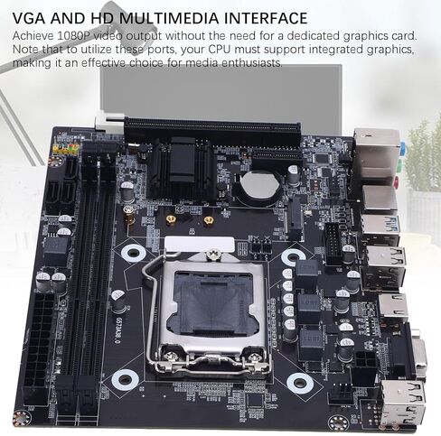 EBTOOLS H81 Gaming Motherboard, LGA 1150 M ATX DDR3 16GB M.2 NVME NGFF .0 6Gb s PCIe, with 8 Layer PCB 6 Phase Power Design, for Core i3 i5 i7 4th V3 Celeron G Series in Saudi Arabia