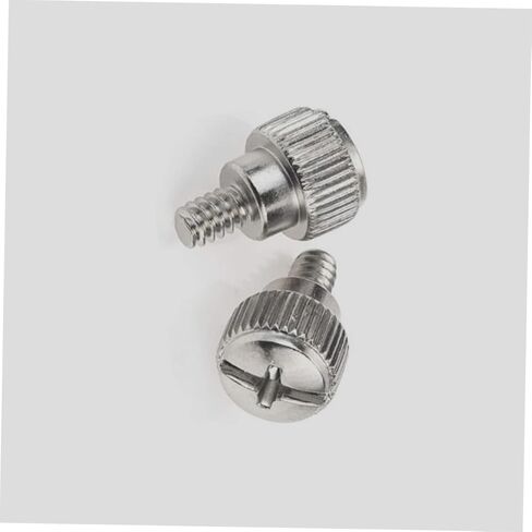 100pcs Knurled Thumbscrew Replacement Computer Case Screws Silver Side Panel Fixing Screws for Desktop PC Chassis Maintenance and Assembly in Saudi Arabia