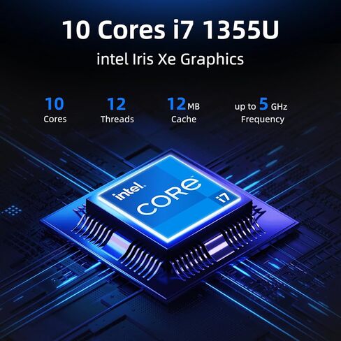 HP i7 Touchscreen Laptop, Intel Core i7-1355U(10-Cores, Up to 5GHz, Beat Core 7 160U), 16GB RAM 1TB SSD 15.6" FHD Intel Iris Xe Graphics, Win 11 Pro w/GM Accessory Computer for Business Gaming in Saudi Arabia