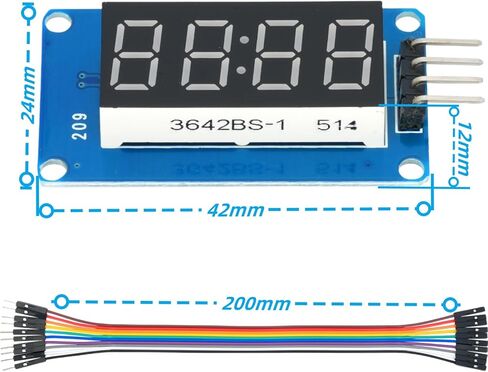 10 قطعة 4 أرقام 7 قطعة أنبوب رقمي شاشة LED سطوع قابل للتعديل متوافق مع شاشة Arduino in Saudi Arabia