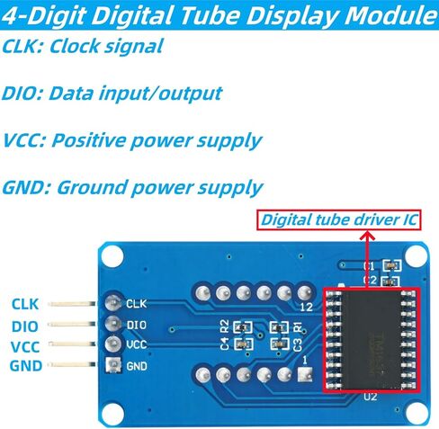 10 قطعة 4 أرقام 7 قطعة أنبوب رقمي شاشة LED سطوع قابل للتعديل متوافق مع شاشة Arduino in Saudi Arabia