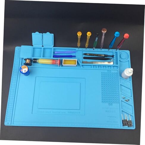 Silicone Heat-resistant Repair Mat for Small Parts Sky-blue Pad for Electronics and Phone Repair in Saudi Arabia