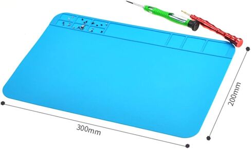 1Pc Electronic Repair Mat Silicone Work Pad for Small Parts Heat Insulation and Organization for Cell Phone Repairs Handy Maintenance Tool for Tiny Screws and Components in Saudi Arabia