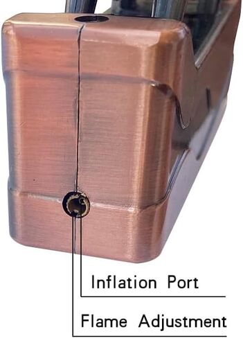 ولاعة شعلة نفاثة حمراء برونزية عتيقة، ولاعات باردة محمولة، ولاعة غاز البيوتان القابلة لإعادة الملء مقاومة للرياح، ولاعة شموع للتخييم والشواء والمطبخ (خالية من البيوتان) in Kuwait