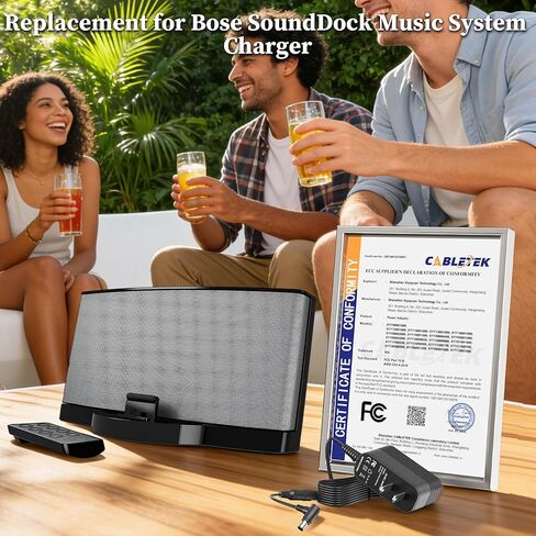 شاحن 18 فولت لـ Bose SoundDock Series II 2، Series 3 III 310583-1130 مصدر طاقة نظام الموسيقى الرقمي لـ PCS36W-208 293247-006 3105831300 310583-1200 محول تيار متردد لمكبر الصوت اللاسلكي in Kuwait